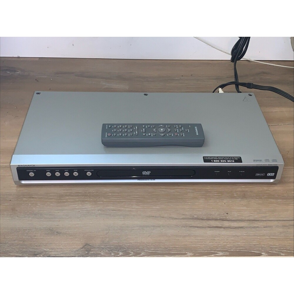 Magnavox MWD7006 DVD player DVDs, CDs, MP3s, & VCDs scan technology w Remote EUC